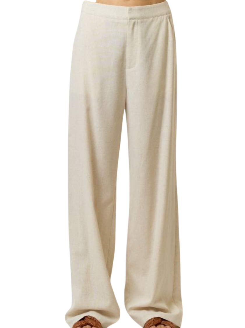 LINEN OATMEAL PANTS