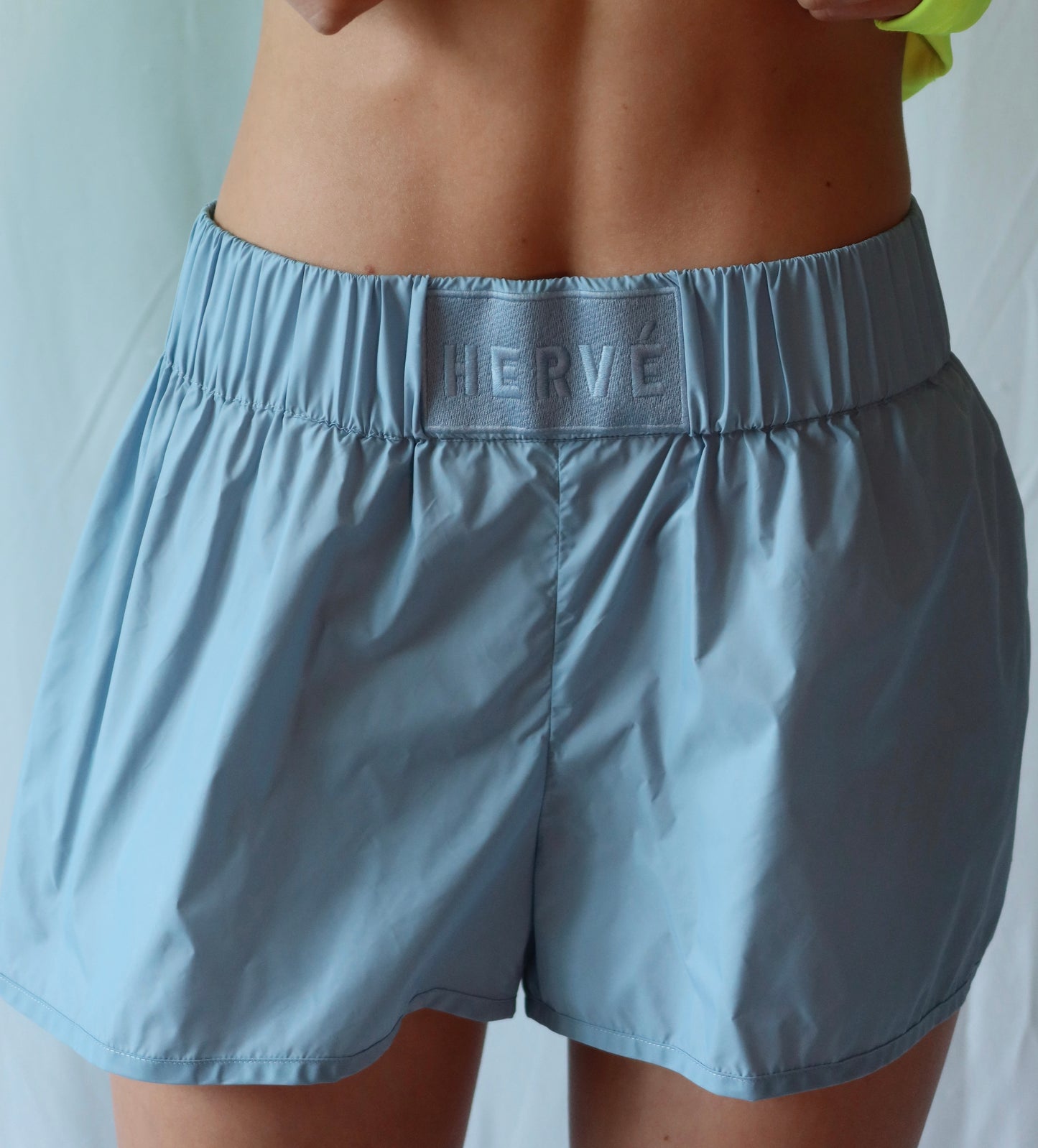 HERVE LEGER NYLON SPORT SHORTS